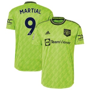 Anthony Martial Manchester United adidas 2022/23 Third Authentic Jersey - Neon Green