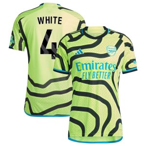 Ben White  Arsenal adidas 2023/24 Away Replica Jersey - Yellow