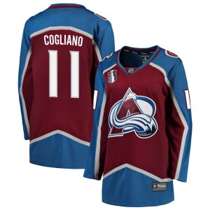 Andrew Cogliano Colorado Avalanche Fanatics Branded Women's Home 2022 Stanley Cup Final Breakaway Jersey - Burgundy