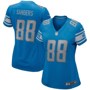 Charlie Sanders Detroit Lions Nike Women's Game Retired Player Jersey - Blue