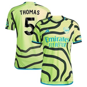 Thomas Partey Thomas  Arsenal adidas 2023/24 Away Replica Jersey - Yellow