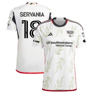 Brandon Servania FC Dallas adidas 2023 Burn Baby Burn Authentic Jersey - White