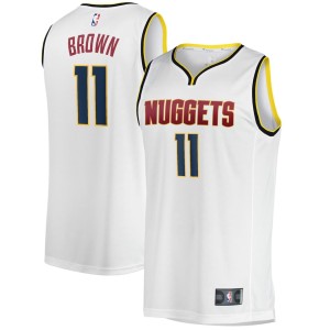Bruce Brown Denver Nuggets Fanatics Branded Youth Fast Break Player Jersey - Association Edition - White