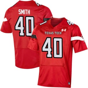 Wesley Smith Texas Tech Red Raiders Under Armour NIL Replica Football Jersey - Red