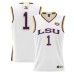#1 LSU Tigers ProSphere Youth Basketball Jersey - White