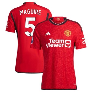 Harry Maguire  Manchester United adidas 2023/24 Home Authentic Jersey - Red
