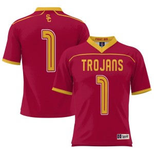 USC Trojans ProSphere #1 Men's Lacrosse Jersey - Cardinal