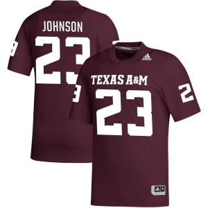 Chantz Johnson Texas A&M Aggies adidas NIL Replica Football Jersey - Maroon