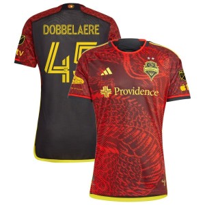 Ethan Dobbelaere Seattle Sounders FC adidas 2023 The Bruce Lee Kit Authentic Jersey - Red