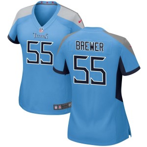 Aaron Brewer Tennessee Titans Nike Women's Alternate Game Jersey - Light Blue
