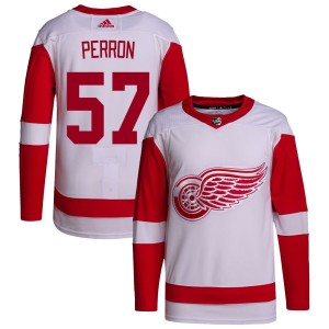David Perron Detroit Red Wings adidas Away Primegreen Authentic Pro Jersey - White