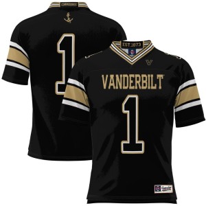 #1 Vanderbilt Commodores ProSphere Football Jersey - Black
