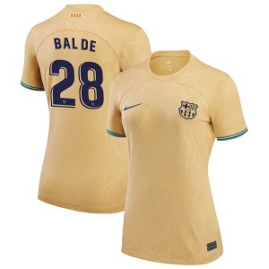 Alejandro Balde Barcelona Nike Women's 2022/23 Away Replica Jersey - Yellow