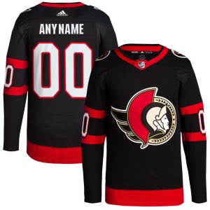 Ottawa Senators adidas Home Primegreen Authentic Pro Custom Jersey - Black