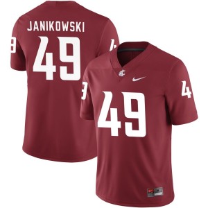 Dean Janikowski Washington State Cougars Nike NIL Replica Football Jersey - Crimson
