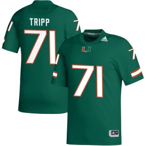 Antonio Tripp Miami Hurricanes adidas NIL Replica Football Jersey - Green