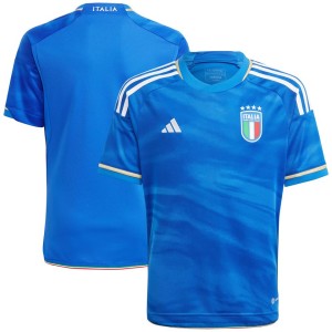 Italy National Team adidas Youth 2023 Home Replica Jersey - Blue