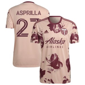Dairon Asprilla Portland Timbers adidas 2022 Heritage Rose Kit Replica Jersey - Pink