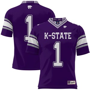 #1 Kansas State Wildcats ProSphere Youth Football Jersey - Purple