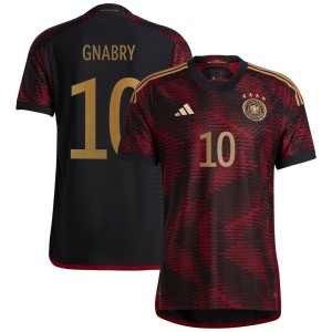 Serge Gnabry Germany National Team adidas 2022/23 Away Authentic Player Jersey - Black