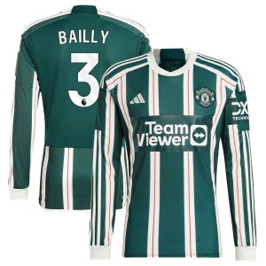 Eric Bailly  Manchester United adidas 2023/24 Away Long Sleeve Replica Jersey - Green