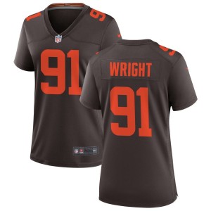 Alex Wright Cleveland Browns Nike Women's Alternate Game Jersey - Brown