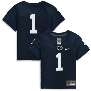 #1 Penn State Nittany Lions Nike Toddler Team Replica Football Jersey - Navy