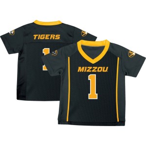 Toddler #1 Black Missouri Tigers Team Football Jersey