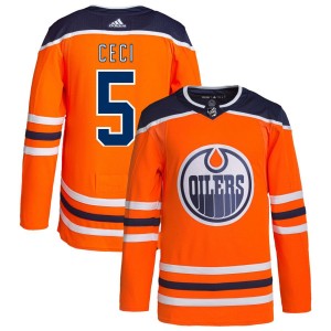 Cody Ceci Edmonton Oilers adidas Home Authentic Pro Jersey - Orange