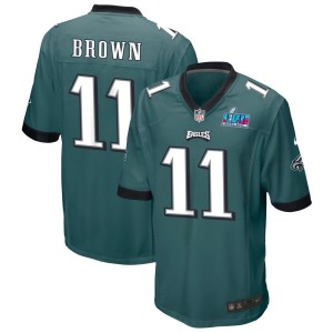 A.J. Brown Philadelphia Eagles Nike Super Bowl LVII Game Jersey - Midnight Green