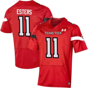Charles Esters Texas Tech Red Raiders Under Armour NIL Replica Football Jersey - Red
