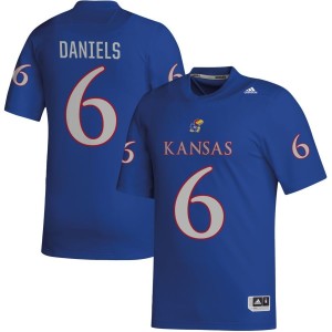 Jalon Daniels Kansas Jayhawks adidas NIL Replica Football Jersey - Royal