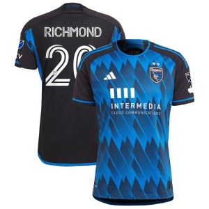 Will Richmond San Jose Earthquakes adidas 2023 Active Fault Jersey Authentic Jersey - Blue