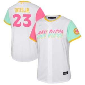 Fernando Tatis Jr. San Diego Padres Nike Toddler 2022 City Connect Replica Player Jersey - White