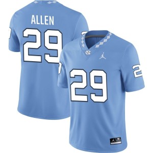 Marcus Allen North Carolina Tar Heels Jordan Brand NIL Replica Football Jersey - Carolina Blue