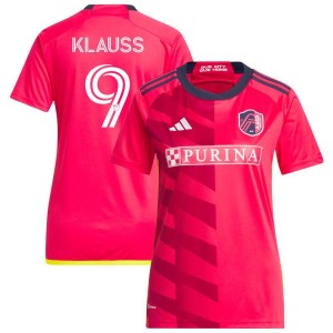 Joao Klauss St. Louis City SC adidas Women's 2023 CITY Kit Replica Jersey - Red