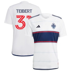 Russell Teibert Vancouver Whitecaps FC adidas 2023 Bloodlines Replica Jersey - White