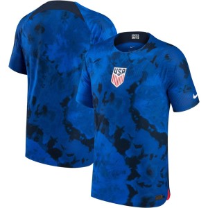 USMNT Nike 2022/23 Away Vapor Match Authentic Blank Jersey - Blue