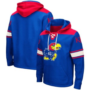 Kansas Jayhawks Colosseum 2.0 Lace-Up Pullover Hoodie - Royal