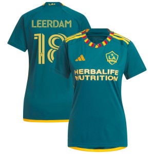 Kelvin Leerdam LA Galaxy adidas Women's 2023 LA Kit Replica Jersey - Green