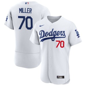 Bobby Miller Los Angeles Dodgers Nike Home Authentic Patch Jersey - White