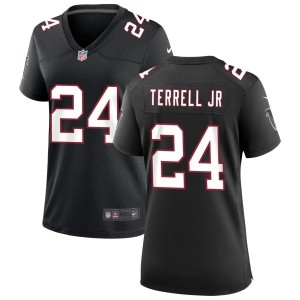 A.J. Terrell Jr Atlanta Falcons Nike Women's Throwback Game Jersey - Black