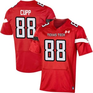 Baylor Cupp Texas Tech Red Raiders Under Armour NIL Replica Football Jersey - Red