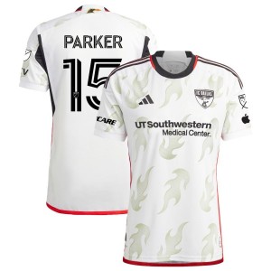 Isaiah Parker FC Dallas adidas 2023 Burn Baby Burn Authentic Jersey - White