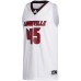 #45 Louisville Cardinals adidas Swingman Jersey - White