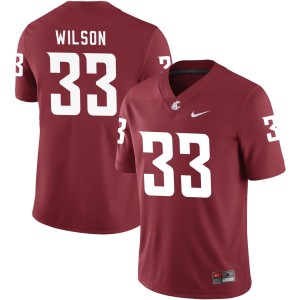 Adrian Wilson Washington State Cougars Nike NIL Replica Football Jersey - Crimson