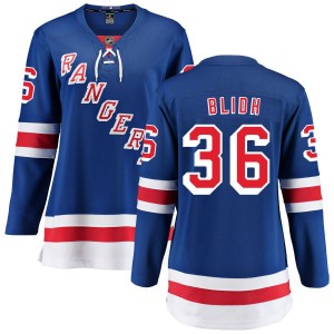 Anton Blidh New York Rangers Fanatics Branded Women's Home Breakaway Jersey - Blue