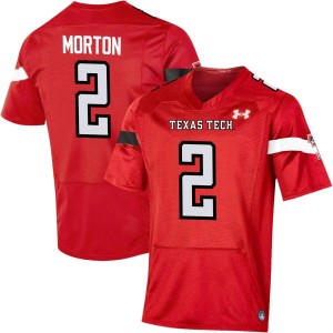Behren Morton Texas Tech Red Raiders Under Armour NIL Replica Football Jersey - Red