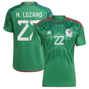 Hirving Lozano Mexico National Team adidas 2022/23 Home Replica Jersey - Green