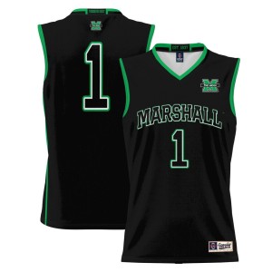 #1 Marshall Thundering Herd ProSphere Basketball Jersey - Black
